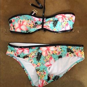 Victoria secret floral bathing suit size M